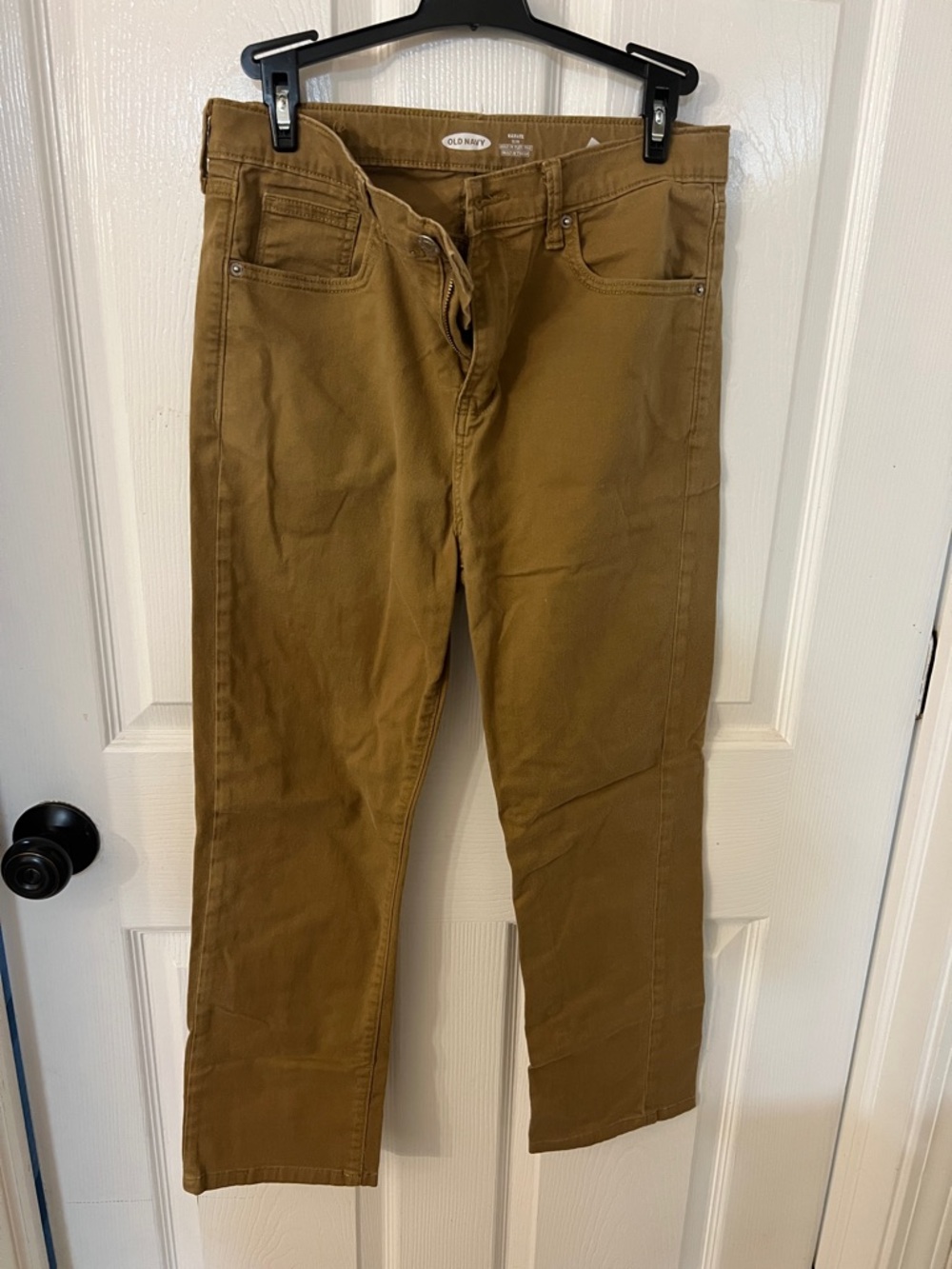 Old Navy Brown Slim Straight Jeans - Caramel Tone